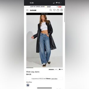 Garage, size 00, blue